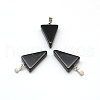 Triangle Natural Black Stone Pendants X-G-Q356-07-2