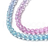 Transparent Gradient Color Glass Beads Strands X1-GLAA-H021-01B-29-3