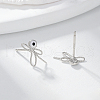 S925 Sterling Silver Dragonfly with Evil Eye Stud Earrings WJ6247-2-3