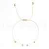 Bohemian Style Glass Braided Beads Bracelets EW0556-6-1