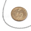 304 Stainless Steel Singapore Chain Necklace Making AJEW-JB01334-02-4