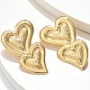 304 Stainless Steel Stud Earrings EJEW-S253-13G-3