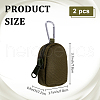 Nylon Zipper Wallets with Alloy Clasps AJEW-WH0567-68-2