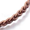 Adjustable Braided Leather Cord Bracelets BJEW-P099-21A-3