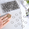 SOFPLATE 300Pcs 304 Stainless Steel Split Rings STAS-SP0001-66A-3