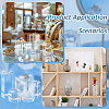 BENECREAT 5Pcs 5 Styles Acrylic Hexagon Display Stands OACR-BC0001-22-6