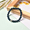 Synthetic Hematite Bracelet for Men Women BJEW-JB06698-3