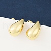 Rack Plating Brass Teardrop Stud Earrings X-EJEW-R150-05G-2