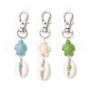 3Pcs Natural Cowrie Shell Pendant Decorations HJEW-JM03316-2