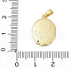 Brass Micro Pave Cubic Zirconia Pendants KK-U068-10G-02-3