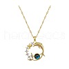 Dolphin Alloy Crystal Rhinestone Pendant Necklaces for Women FS-WG559B7-01-2