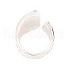 Ion Plating(IP) 304 Stainless Steel Wide Open Cuff Finger Rings for Women RJEW-S414-06B-S-3