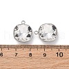 304 Stainless Steel Rhinestone Pendants STAS-B090-01P-05-3