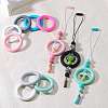 9Pcs Ring Food Grade Eco-Friendly Silicone Focal Beads JX895D-3