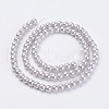 Eco-Friendly Dyed Glass Pearl Beads Strands HY-A008-6mm-RB004-2