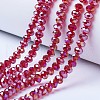 Electroplate Glass Beads Strands EGLA-A034-T3mm-B07-1