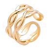 Stainless Steel Infinity Open Cuff Rings for Men Women VW9840-2-1