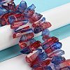 Natural Dyed Quartz Beads Strands G-G791-14K-4