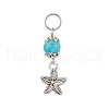 8Pcs Sea Animal Theme Tibetan Style Alloy Charms PALLOY-JF03505-3