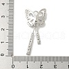 Brass Micro Pave Clear Cubic Zirconia Studs Pendants KK-K378-03P-3