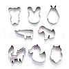 Non-Tarnish Stainless Steel Mixed Animal Shape Cookie Candy Food Cutters Molds DIY-H142-02P-1