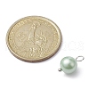 Shell Pearl Dyed Round Charms PALLOY-JF02245-01-3