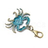10Pcs Ocean Series Alloy Pendant Decorations HJEW-JM03362-5