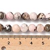 Natural Argentina Rhodonite Beads Strands G-G271-B02-6mm-5