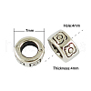 Tibetan Style European Beads MPDL-Q200-AS-FF-1