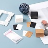 300Pcs 3 Colos Jewelry Earring Display Kraft Paper Price Tags DIY-LS0003-92-5