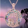 Alloy Rhinestone Pendants Necklace PW-WG02DFE-01-1