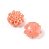 Synthetic Coral 3D Flower Rose Beads CORA-L046-C02-2