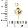 Brass Micro Pave Cubic Zirconia Pendants ZIRC-I356-08G-03-3