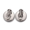 304 Stainless Steel Clip-on Earring Setting STAS-P249-23D-P-2