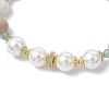 Natural Green Aventurine and Amethyst Beaded Bracelets for Women BJEW-JB11932-03-3