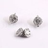 Oval Brass Rhinestone Magnetic Clasps with Loops KK-D507-B-11P-2