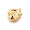 Ocean Theme Brass Charms KK-C096-13C-G-2