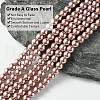 Eco-Friendly Dyed Glass Pearl Beads Strands HY-A008-6mm-RB085-2