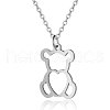 Non-Tarnish 201 Stainless Steel Pendant Necklaces NJEW-T009-JN127-40-1-1