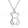 201 Stainless Steel Pendant Necklaces NJEW-T009-JN127-40-1-1