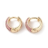 Cubic Zirconia Hoop Earrings EJEW-M216-01B-1