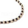 3Pcs Bohemian Style Glass Seed Beaded and Brass Beaded Stretch Bracelets for Women BJEW-JB11799-5