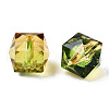 Two Tone Transparent Spray Painted Acrylic Beads ACRP-T005-26J-3