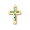304 Stainless Steel Rhinestone Pendants STAS-L022-085G-08-1