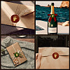 Golden Plated Brass Sealing Wax Stamp Head AJEW-WH0208-917-7