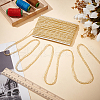 Polyester Thread & Filigree Braided Lace Trim OCOR-WH0097-13B-4