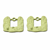 Spray Painted Alloy Pendants PALLOY-Q434-011D-NR-1