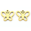 PVD Vacuum Plating 304 Stainless Steel Charms STAS-N092-26G-2