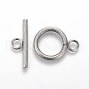 Tarnish Resistant 304 Stainless Steel Toggle Clasps STAS-P248-03P-1