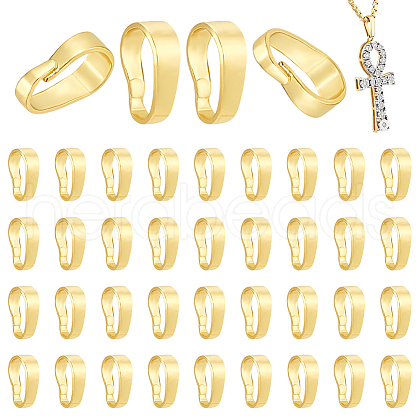 Brass Snap on Pendant Bails KK-LP0001-20A-1